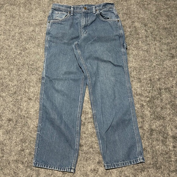Key Industries Mens Blue Carpenter Denim Jeans Size 32x30 - Picture 5 of 7